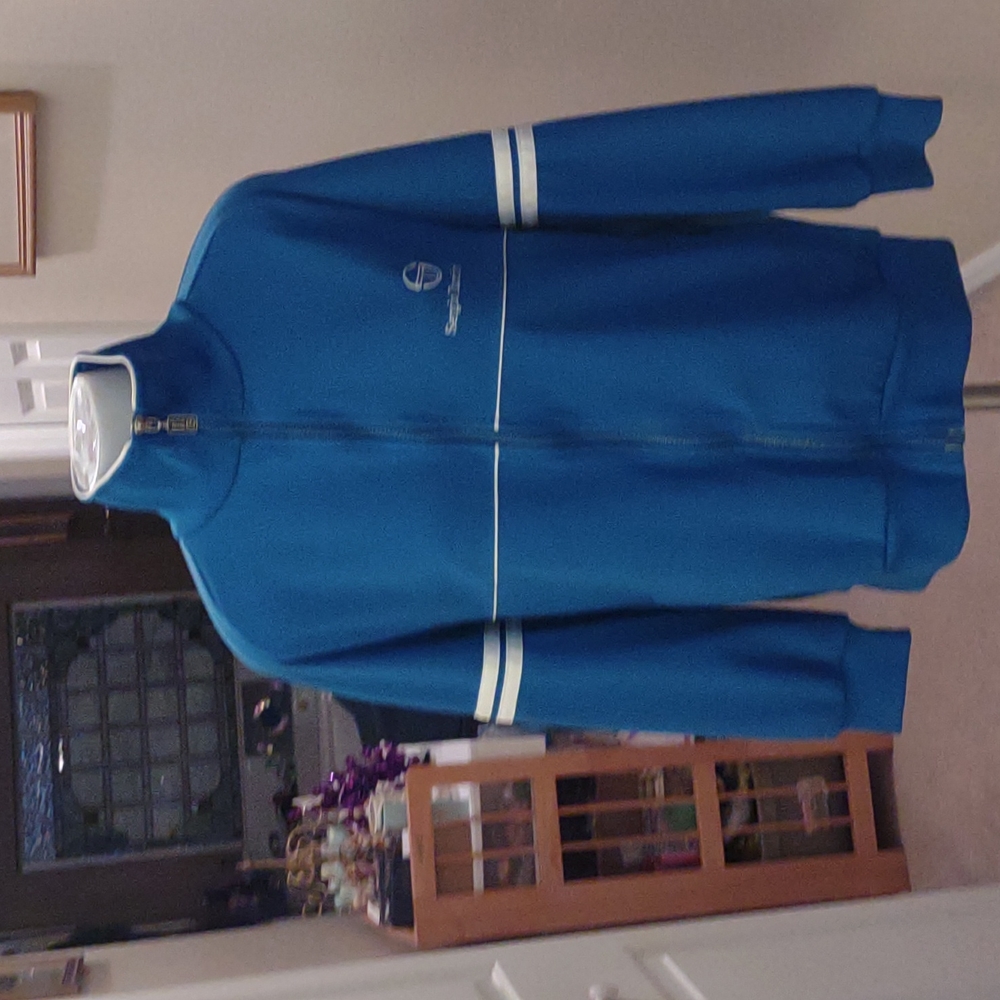 Sergio Tacchini light blue and white sports jacket size Italian 40/US Large